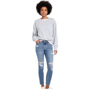 Old Navy Rockstar Distressed Raw Hem Super Skinny Jeans Size 4